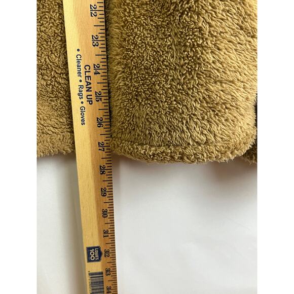 Le Moda Womens Large Oatmeal Teddy Style Sherpa Zip Front Jacket - Picture 4 of 6